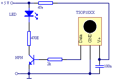 TSOP18xx sprejemnik